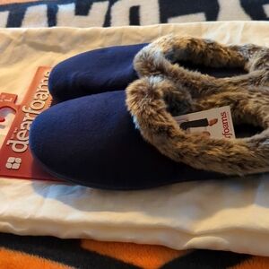 Women's Dearfoams Peacoat L 9-10 New SALE